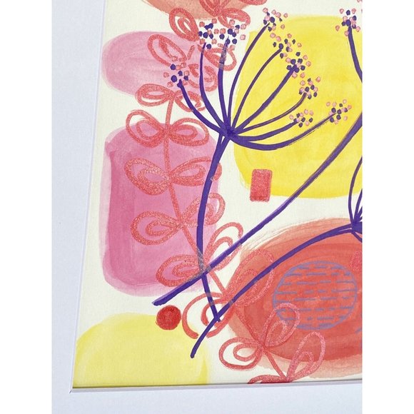 Purple Queen - Original Wall Art Acrylic Painting 11x14in Matted Frame Ready - Picture 4 of 9